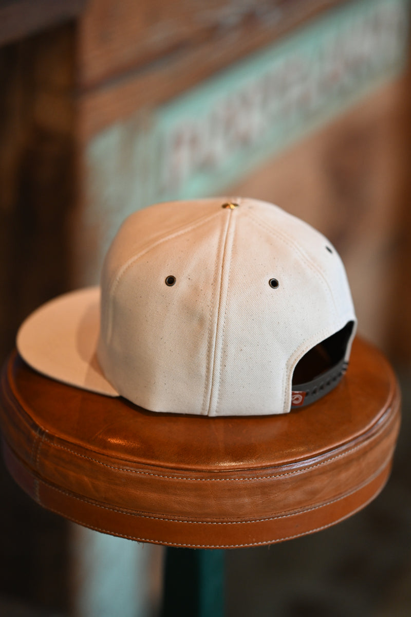 ship john waxed hat シップジョン　キャップ Waxed Wills Hat - Bone - Leather Patch – Ship John