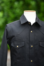 Townes Western Shirt - Black/Black 11oz Japanese Denim