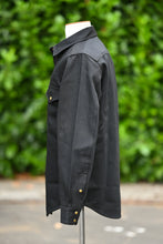 Townes Western Shirt - Black/Black 11oz Japanese Denim