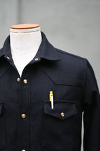 Townes Western Shirt -  Sashiko-Ori - Black **PRE-ORDER DEPOSIT**