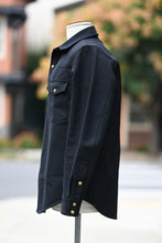Townes Western Shirt -  Sashiko-Ori - Black **PRE-ORDER DEPOSIT**