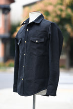 Townes Western Shirt -  Sashiko-Ori - Black **PRE-ORDER DEPOSIT**