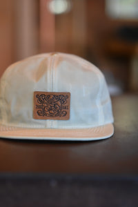 Waxed Wills Hat - Bone - Leather Patch