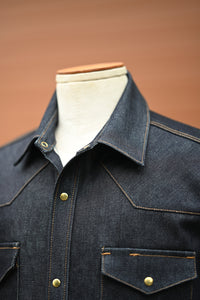 Townes Western Shirt - Indigo Selvedge Denim