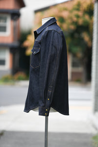 Townes Western Shirt - Indigo Selvedge Denim