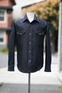 Townes Western Shirt - Indigo Selvedge Denim