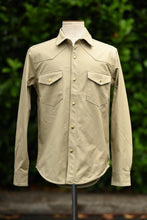 Townes Western Shirt -  Tan 11oz Dry Wax Cotton Canvas
