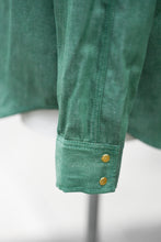 Patton Shirt - Kelly Green Japanese Denim