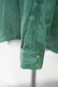 Patton Shirt - Kelly Green Japanese Denim