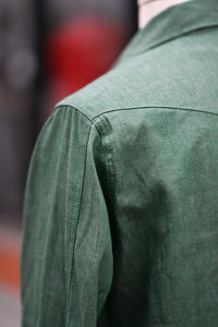 Patton Shirt - Kelly Green Japanese Denim