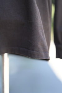 Heavyweight Pocket Tee - Long sleeve - Faded Black
