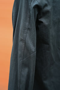 Patton Shirt - Japanese Navy Blue Herringbone