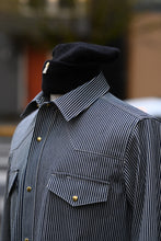 Townes Western Shirt - 12oz Japanese Hickory Stripe Denim