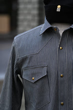 Townes Western Shirt - 12oz Japanese Hickory Stripe Denim