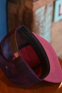 Trucker Hat - Maroon Corduroy - Mesh Back