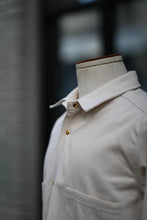 Jerry Shirt - Long Sleeve - Natural Herringbone Twill