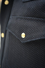 Townes Western Shirt 16oz Indigo Sashiko Ori IN STOCK
