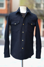 Townes Western Shirt - 16oz Sashiko-Ori - indigo