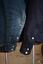 Townes Western Shirt 16oz Indigo Sashiko Ori IN STOCK