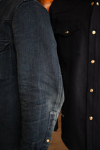 Townes Western Shirt 16oz Indigo Sashiko Ori IN STOCK