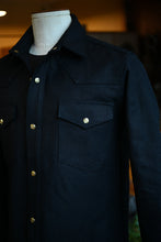 Townes Western Shirt 16oz Indigo Sashiko Ori IN STOCK