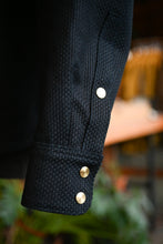 Townes Western Shirt 16oz Indigo Sashiko Ori IN STOCK
