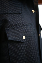 Townes Western Shirt 16oz Indigo Sashiko Ori IN STOCK