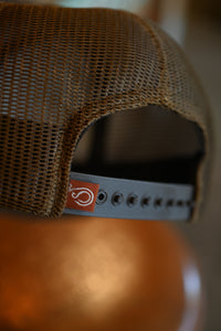 Trucker Hat - Coyote Herringbone - Mesh Back