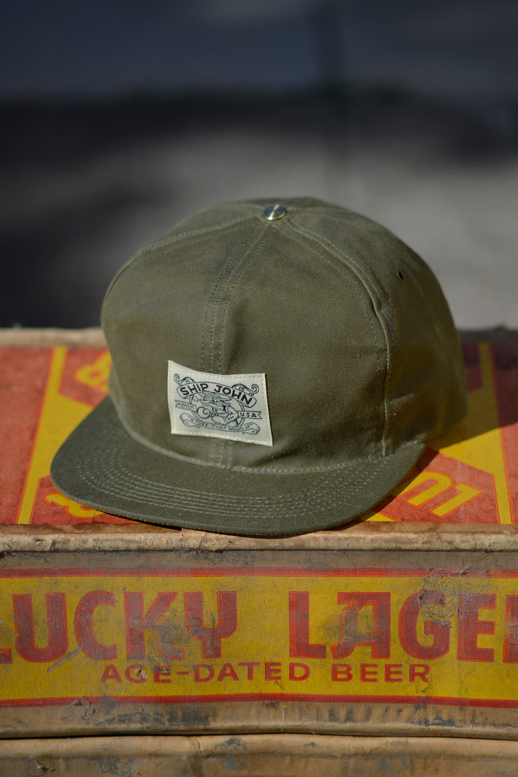 Waxed Wills Hat - Olive