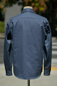 Jerry Shirt Long Sleeve - Slate Blue Twill