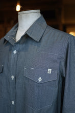 Patton Shirt - Indigo Striped Selvedge